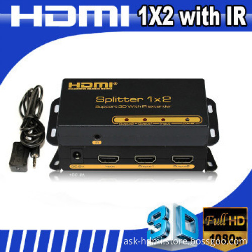 IR function HDMI splitter 1x2